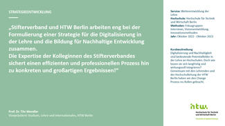 Testimonial der HTW Berlin Testimonial der HTW Berlin