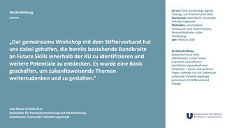 Testimonial der Katholischen Universität Eichstätt-Ingolstadt