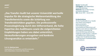 Testimonial der Universität Würzburg